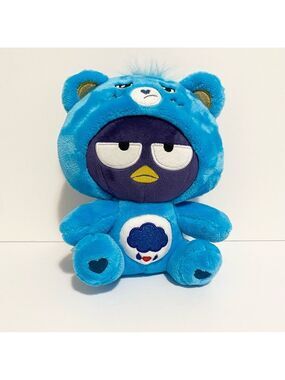Badtz Maru as Grumpy Bear Care Bear Blue Plush Stuffed Animal Toy 8”